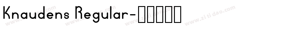 Knaudens Regular字体转换